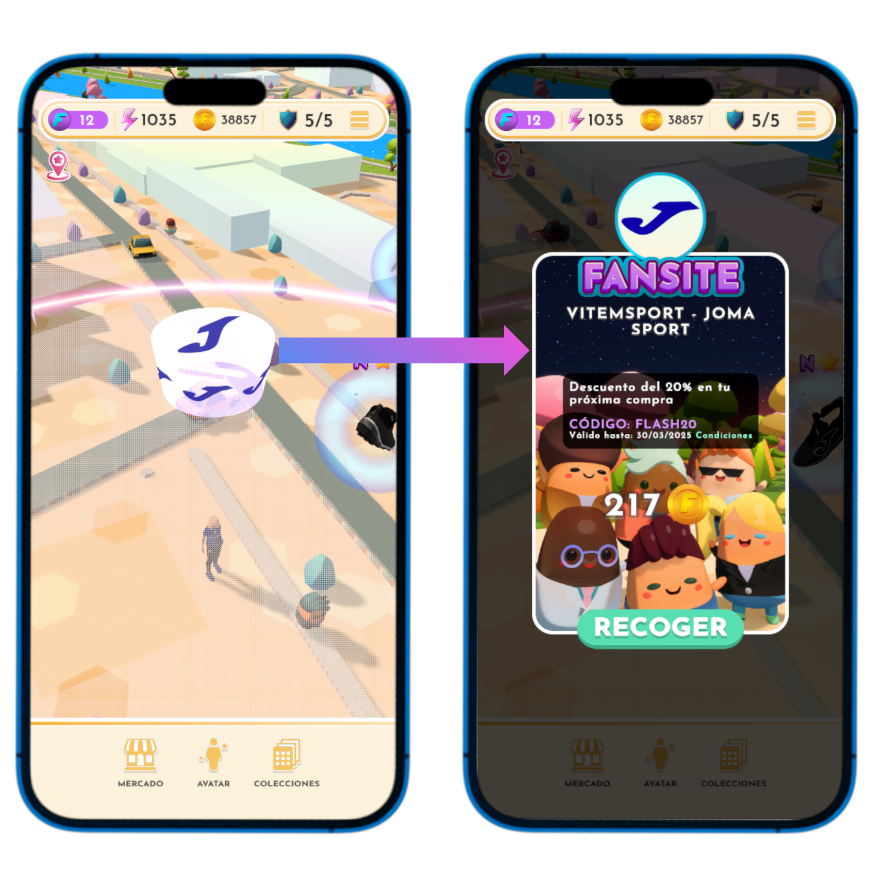 FansGo real-world fansite feature